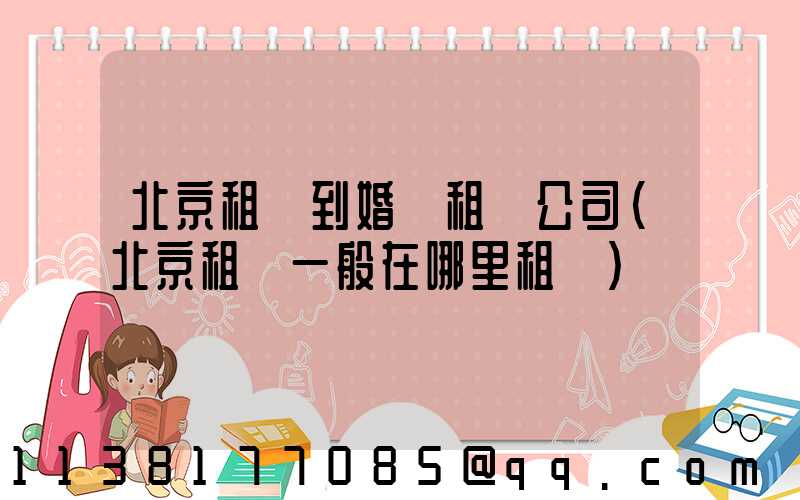 北京租車到婚慶租車公司(北京租車一般在哪里租車)