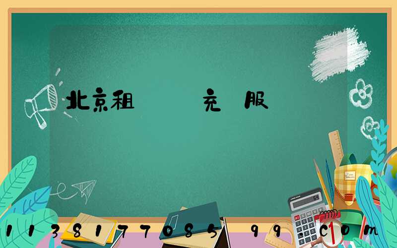 北京租車無線充電服務