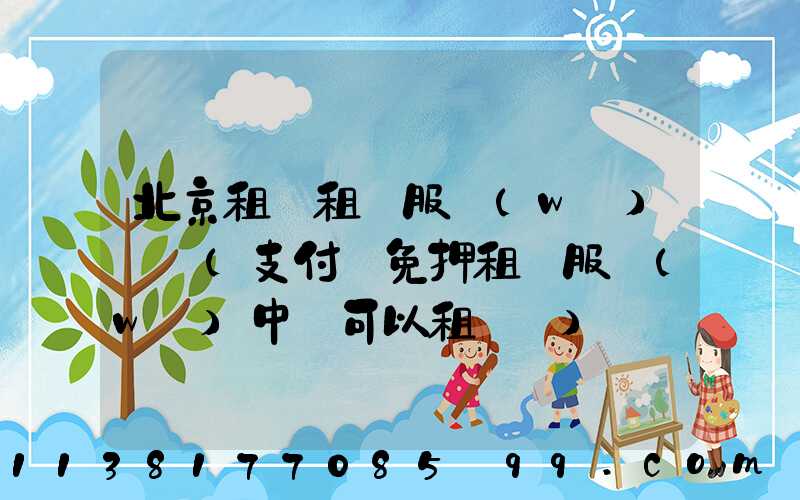 北京租車租車服務(wù)評價(支付寶免押租車服務(wù)中還可以租車嗎)