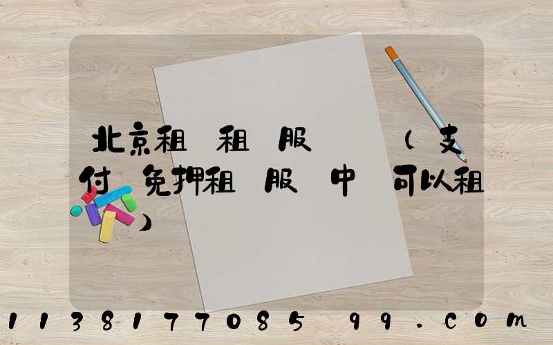 北京租車租車服務評價(支付寶免押租車服務中還可以租車嗎)