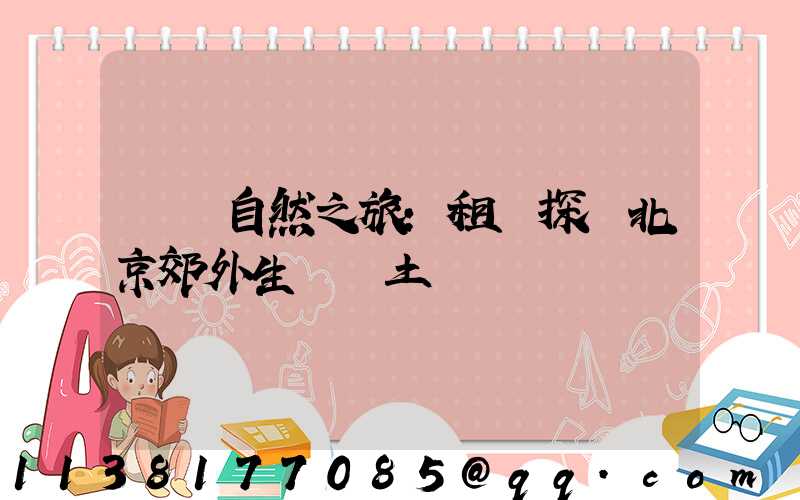 純凈自然之旅：租車探訪北京郊外生態樂土